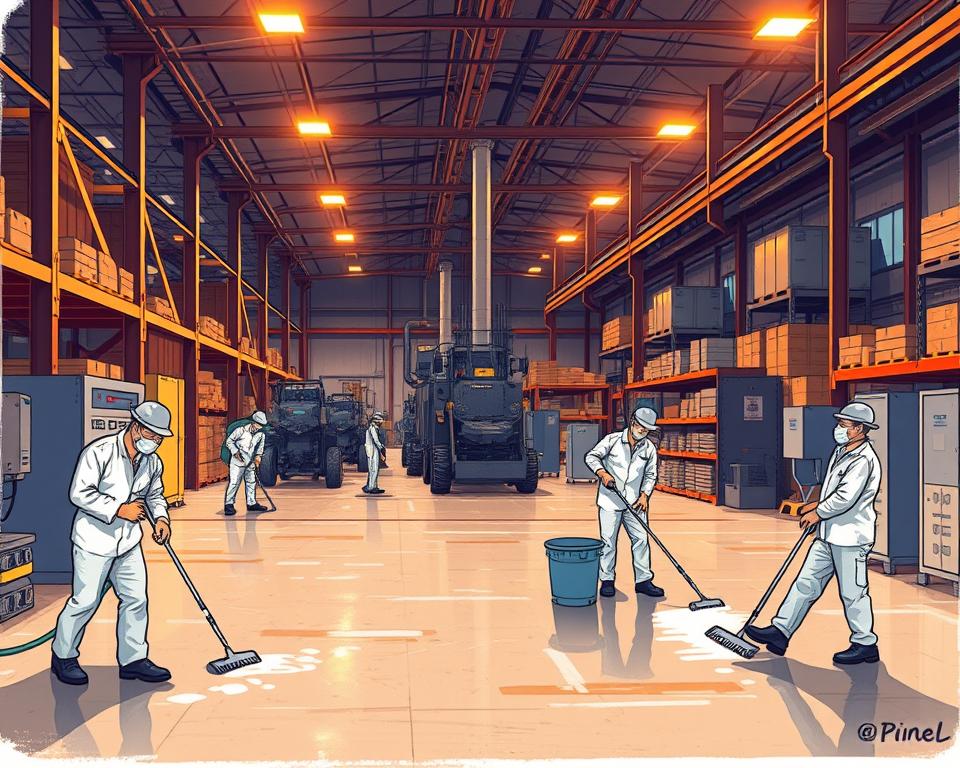 Peniel Cleaning's industrial cleaning
